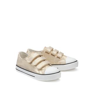 La Redoute Collections  Goldfarbene Sneakers mit Klettverschluss 