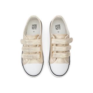 La Redoute Collections  Goldfarbene Sneakers mit Klettverschluss 