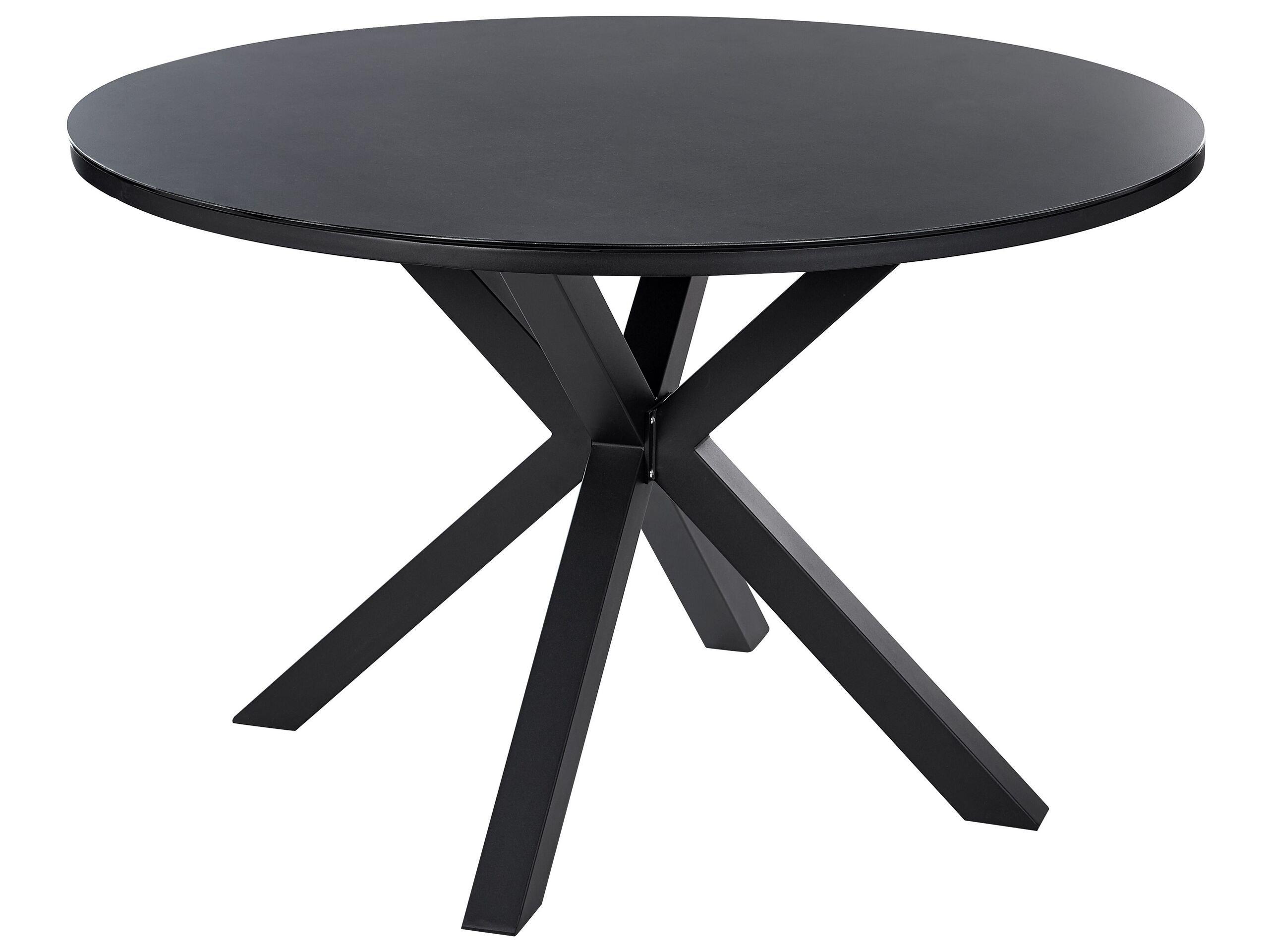 Beliani Table de jardin en Aluminium Moderne MALETTO  