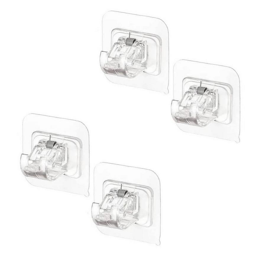 B2X  Selbstklebende Wandhalterung für Stange - 4 Stk 