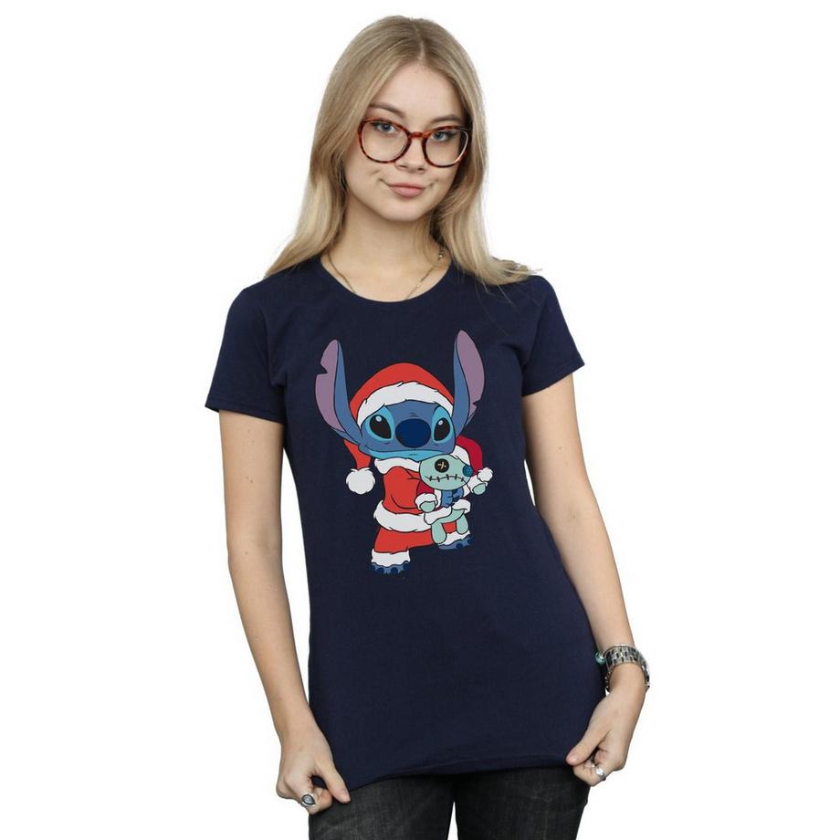 Disney Lilo and Stitch Christmas Santa Stitch T-Shirt  