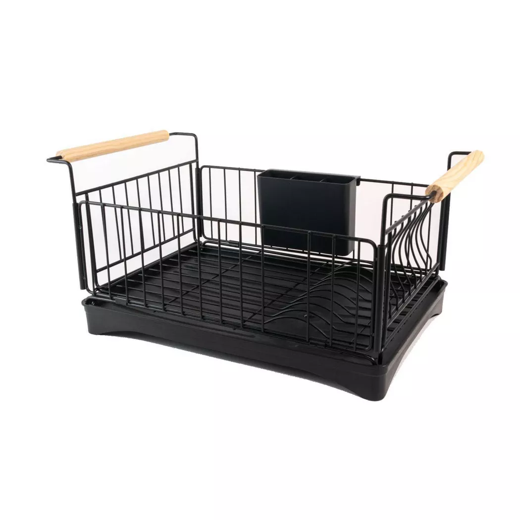 Intirilife -  Geschirr Abtropfgestell, One Size, Schwarz