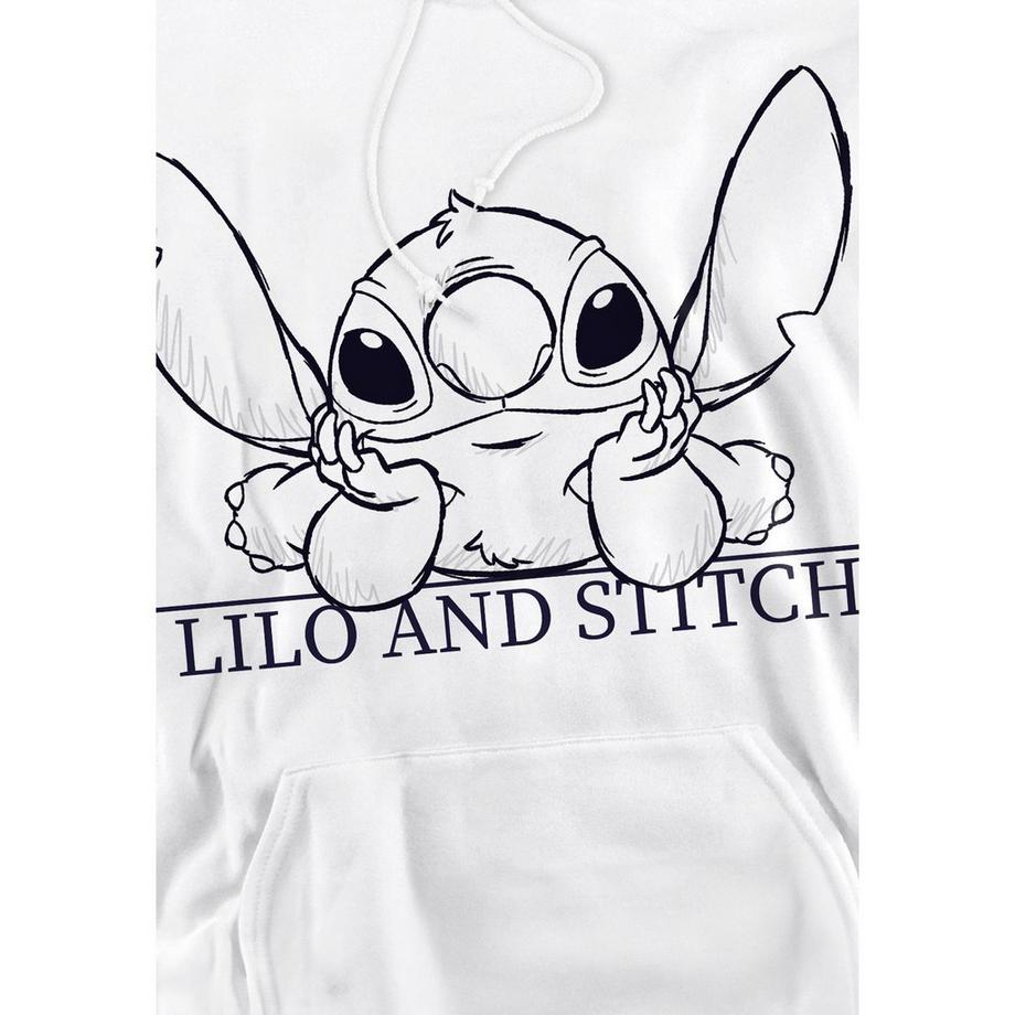 Lilo & Stitch Lilo and Stitch Grafikdruck Kapuzenpullover  