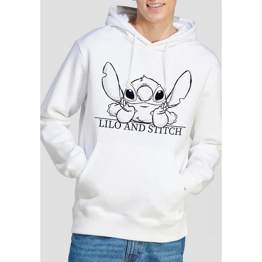 Lilo & Stitch Lilo and Stitch Grafikdruck Kapuzenpullover  