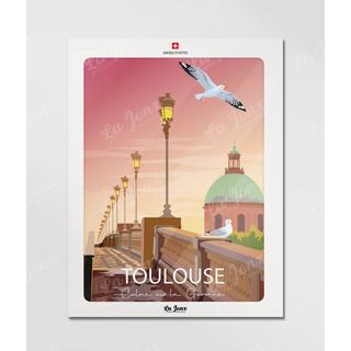 La-Jonx Toulouse - Calme sur la Garonne - Poster  