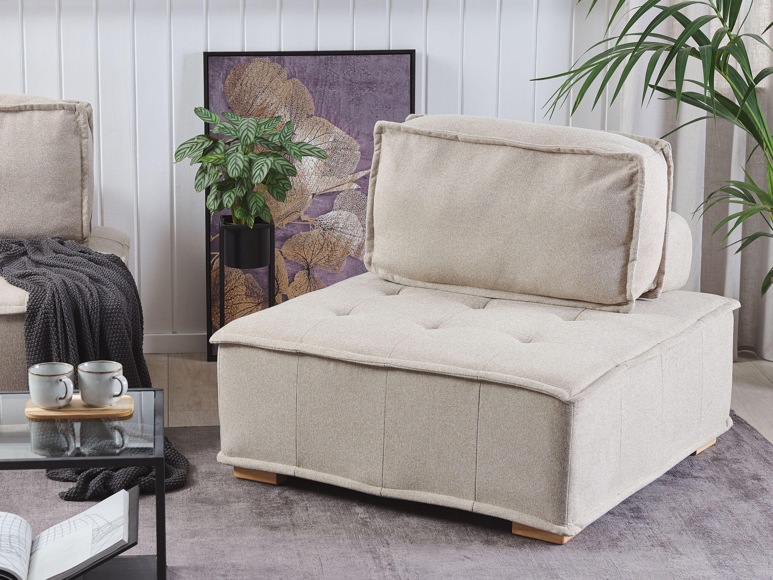 Beliani Module fauteuil en Polyester Scandinave TIBRO  