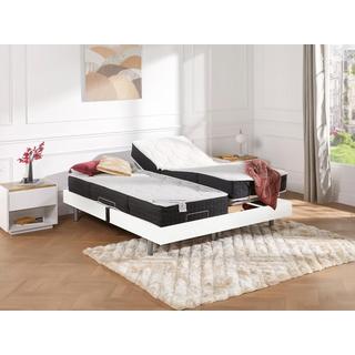 Vente-unique Lit électrique relaxation tout plots matelas ressorts ensachés mémoire forme PHANES de DREAMEA moteurs OKIN  