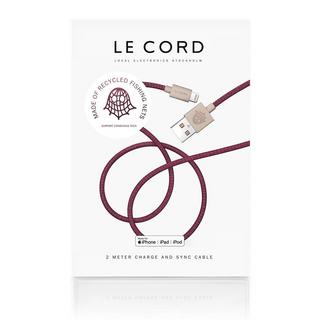 Le Cord  Ghost Net 2.0  (USB-A to Lightning) - Plum 