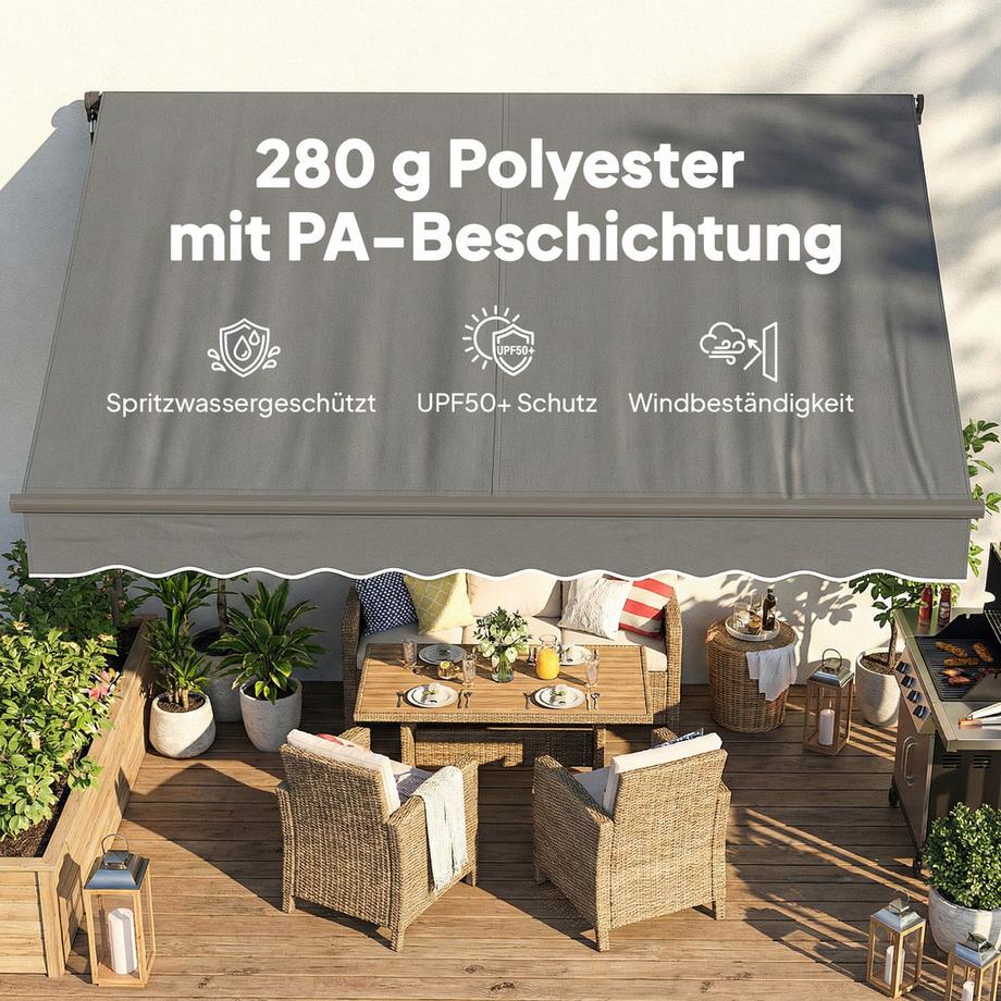 Outsunny Gelenkarmmarkise  