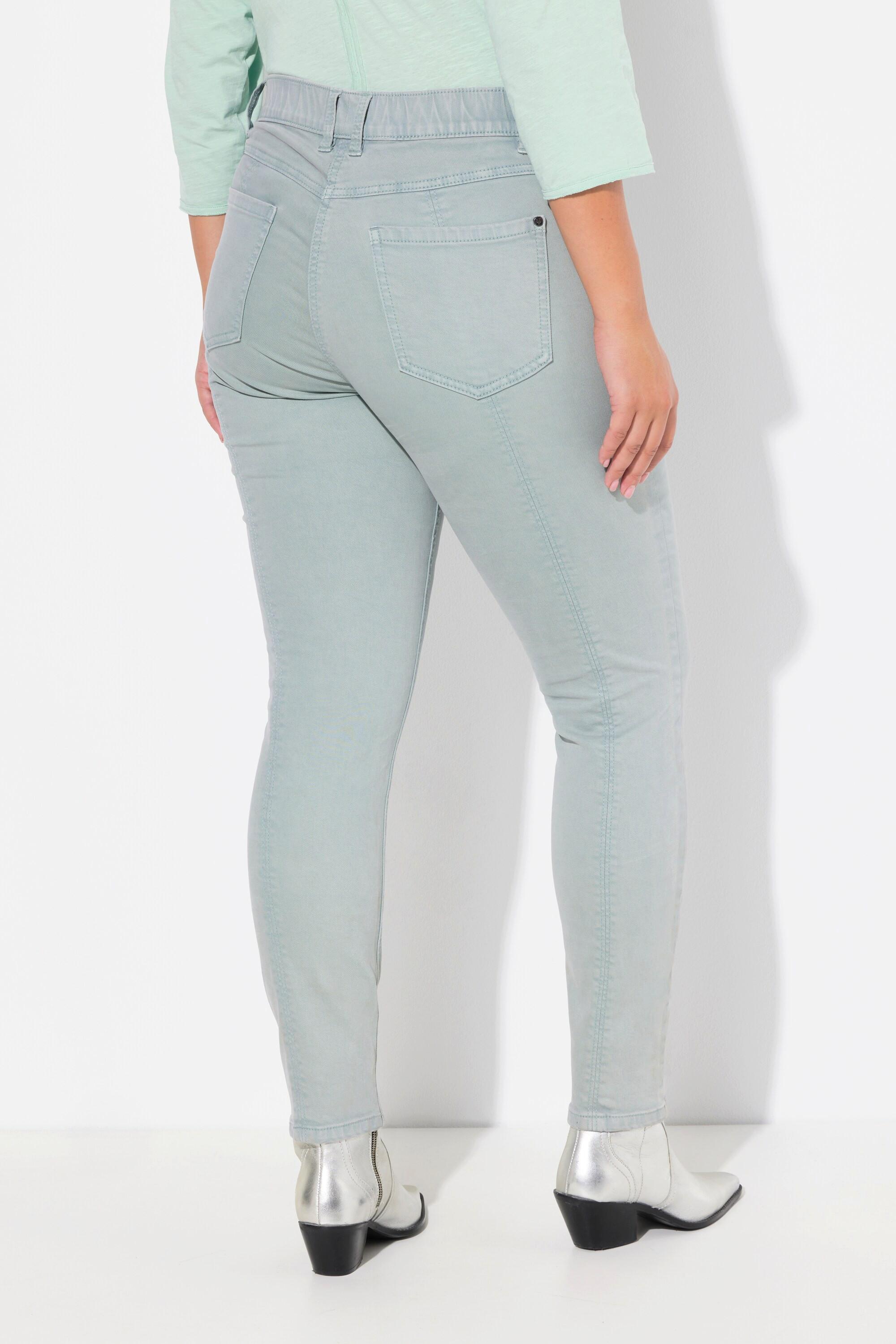 Ulla Popken  Jean Sarah 5 poches, jambe étroite et taille confortable 