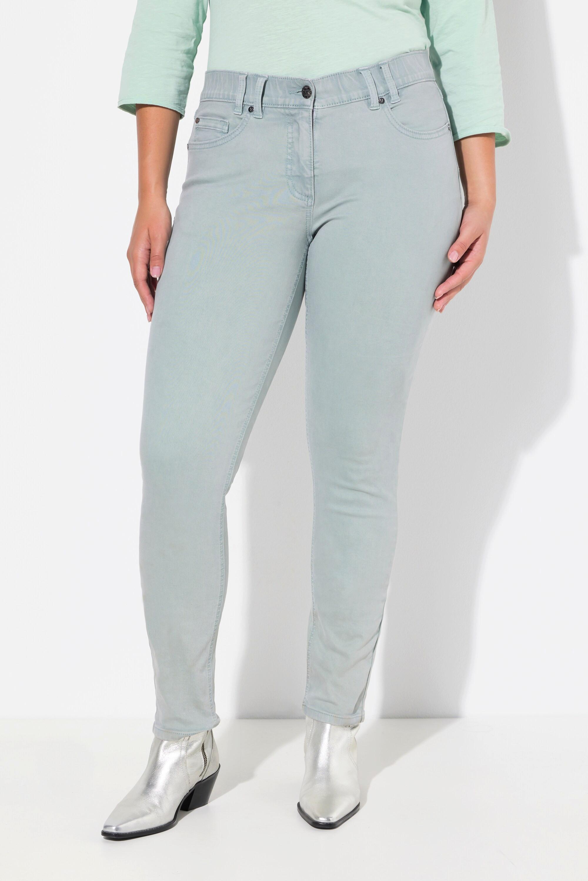 Ulla Popken  Jean Sarah 5 poches, jambe étroite et taille confortable 