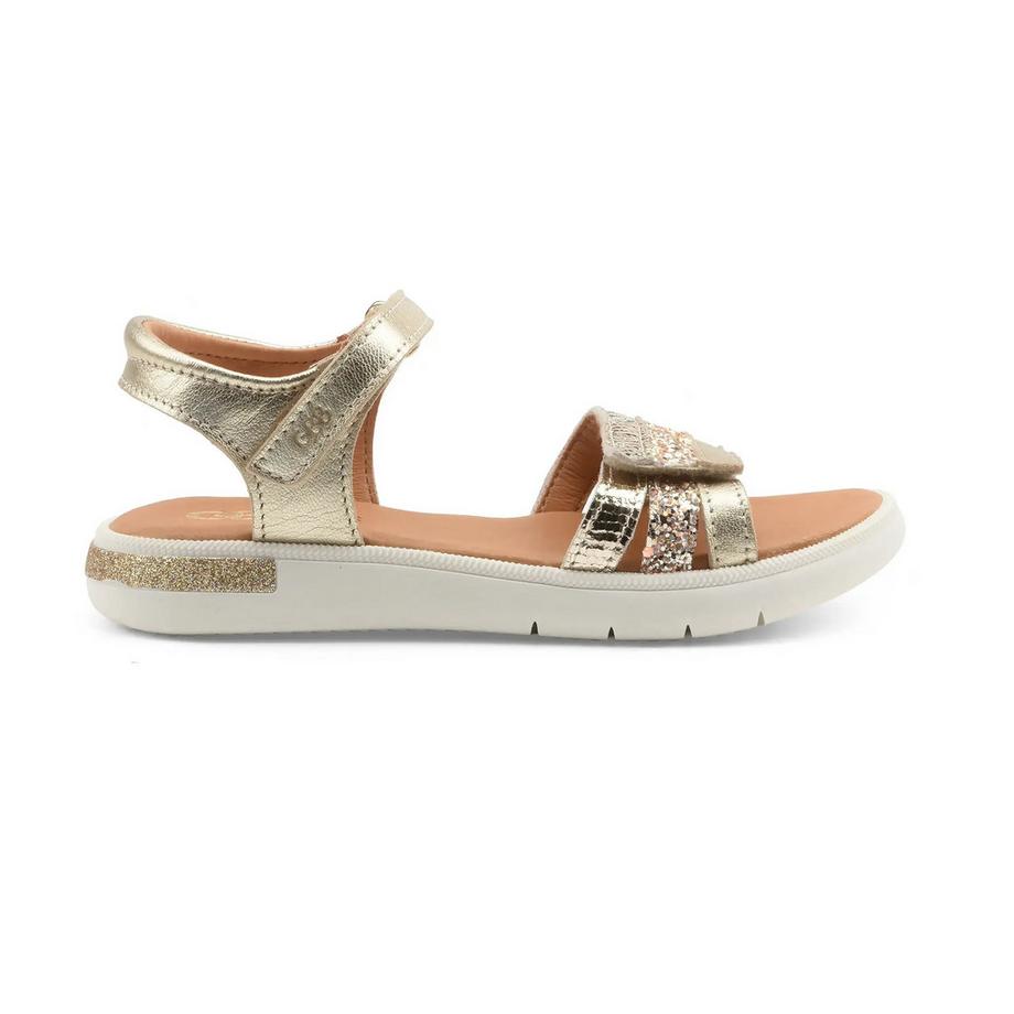 Gbb Océane Flache Sandale mit Glitzer Riemen  