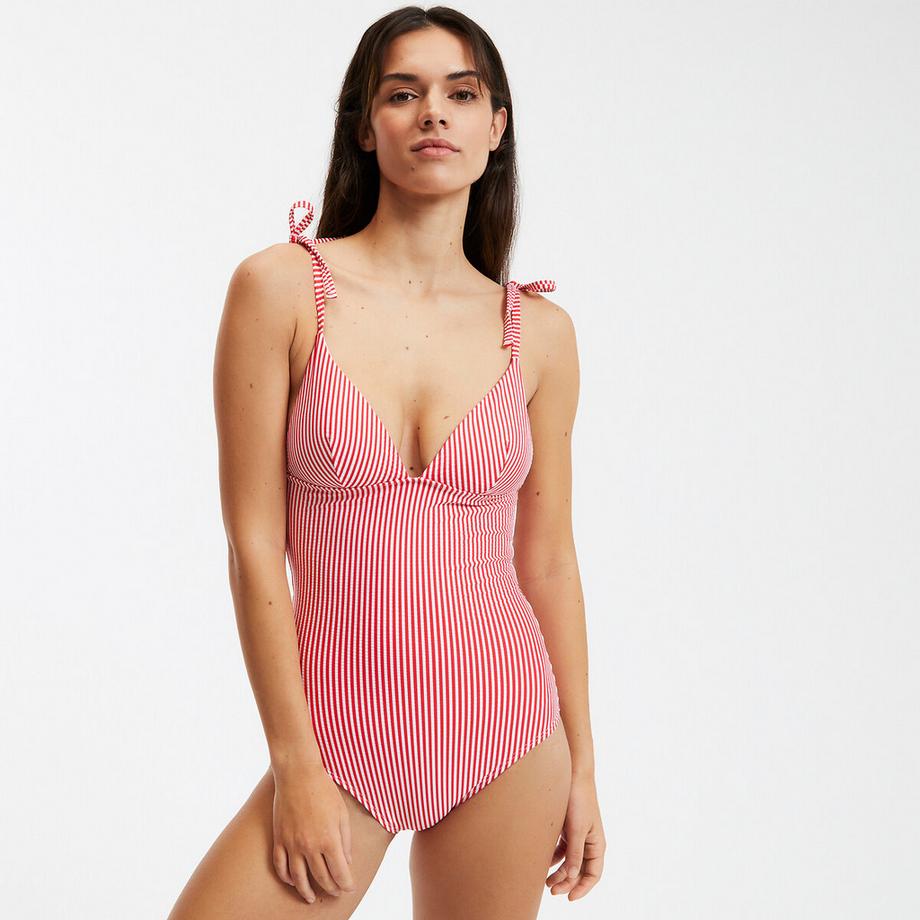 La Redoute Collections Costume da bagno foulard a righe  