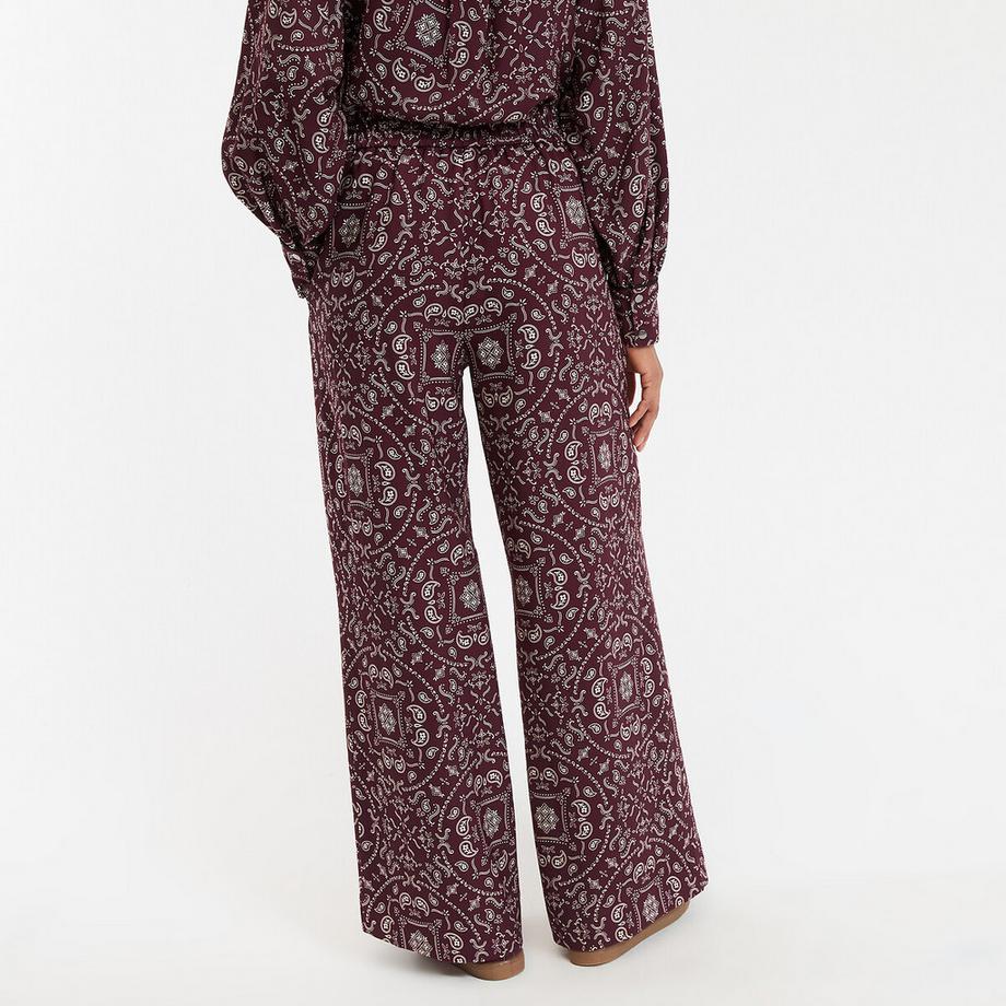 La Redoute Collections Pantalon large Taille Haute  