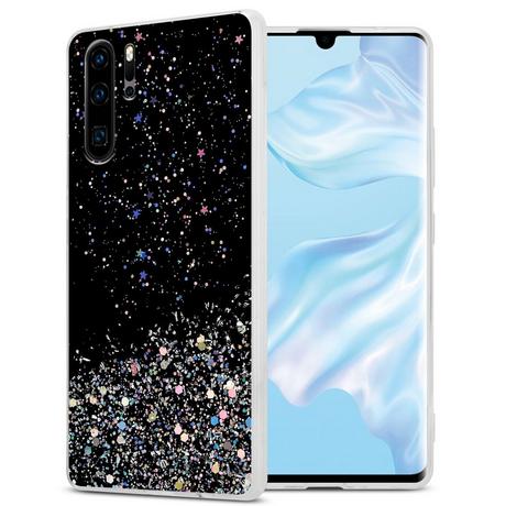 Cadorabo  Hülle für Huawei P30 PRO TPU Silikon mit funkelnden Glitter 