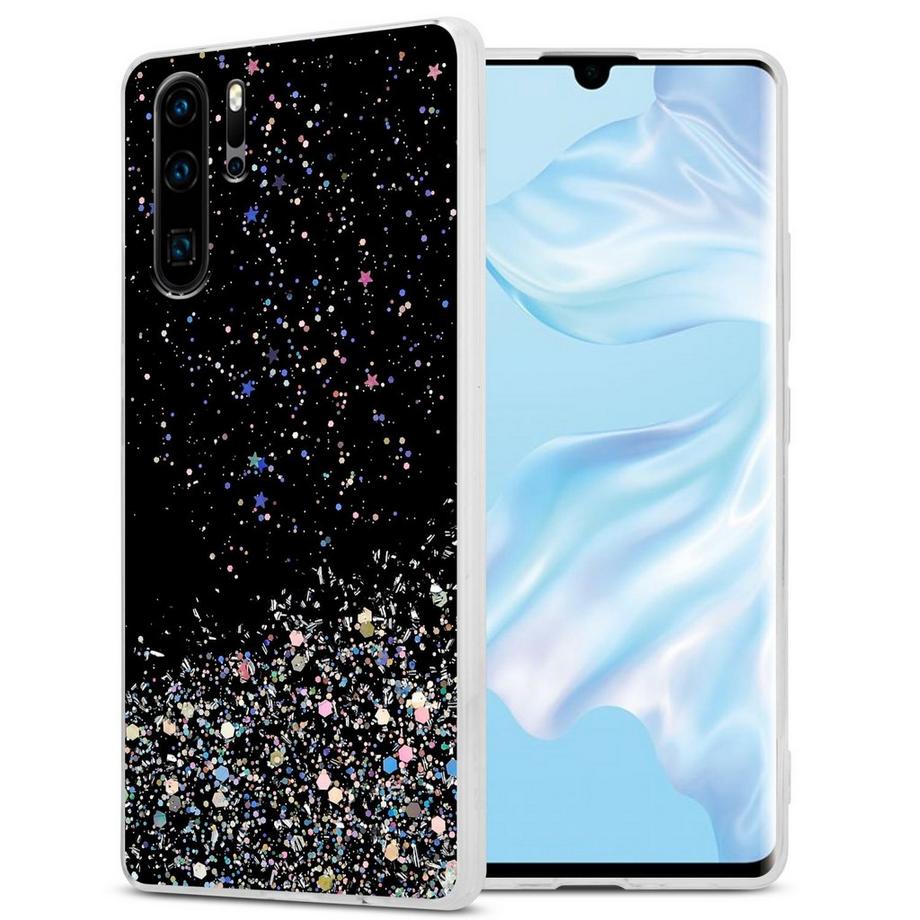 Hülle für Huawei P30 PRO TPU Silikon mit funkelnden Glitter