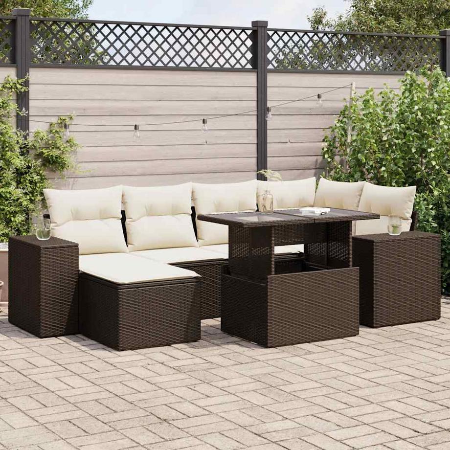 VidaXL set di divani da giardino Polirattan  