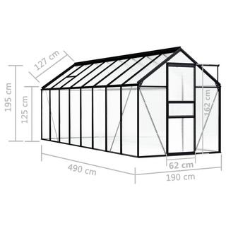 VidaXL Gewächshaus aluminium  