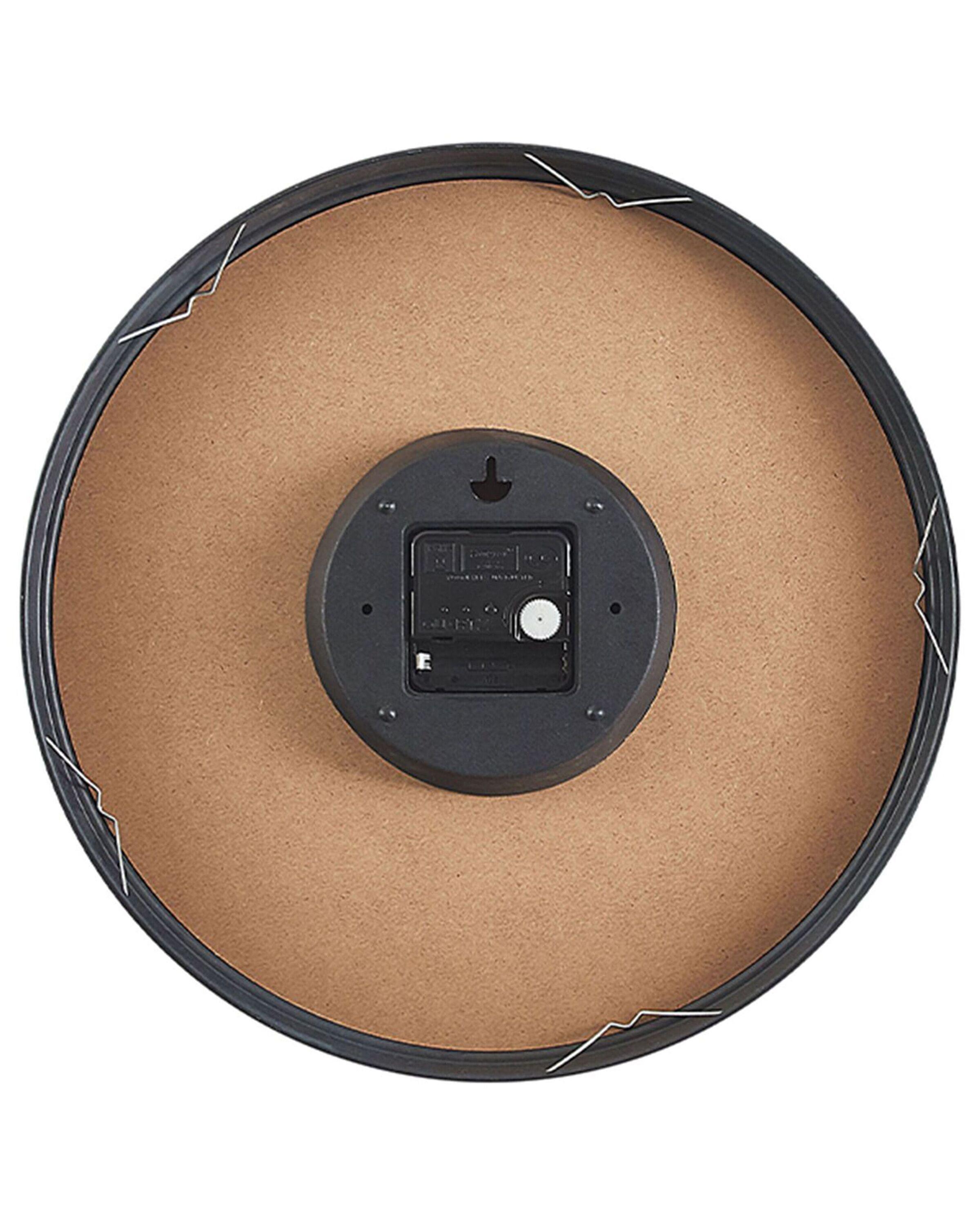 Beliani Horloge murale en Verre Industriel DAVOS  