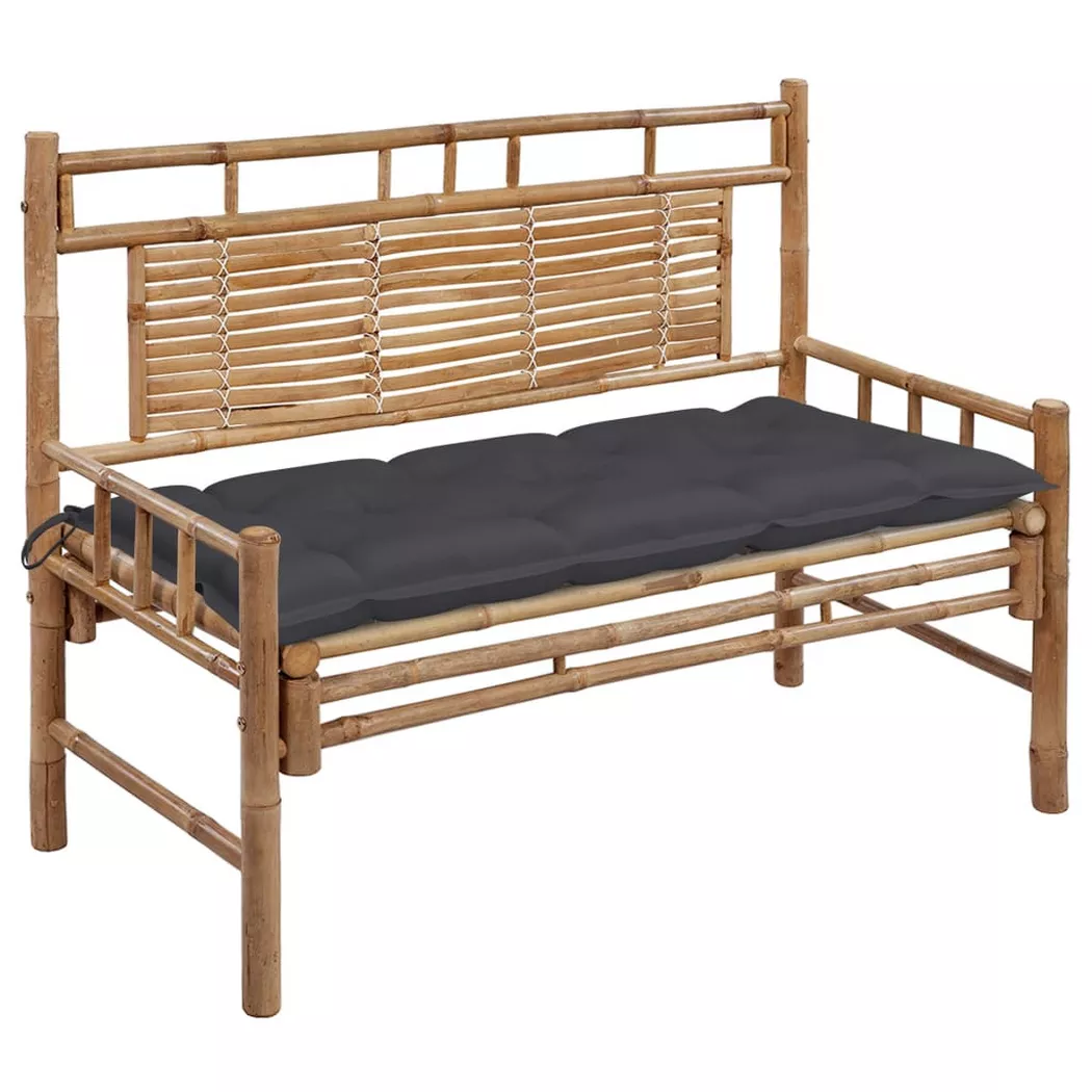 VidaXL - Gartenbank bambus, One Size, Grau
