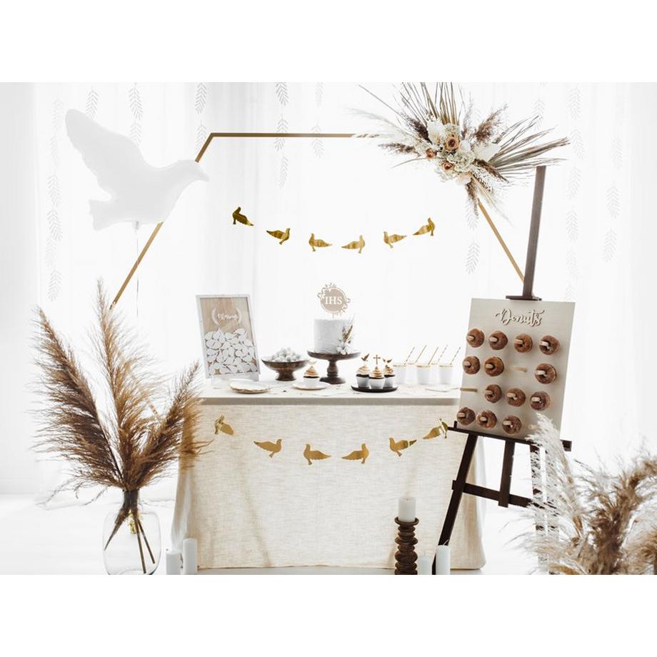 PartyDeco  PartyDeco Girlande Tauben, gold, 86cm 