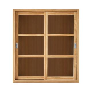 Tikamoon Vitrine aus Teak massiv 120 cm Coffee Tek  