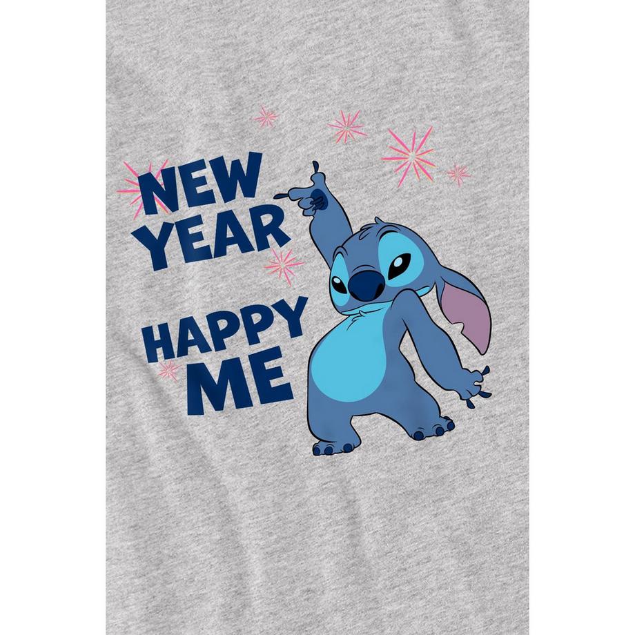 Lilo & Stitch New Year Happy Me Stitch T-Shirt Grafica  