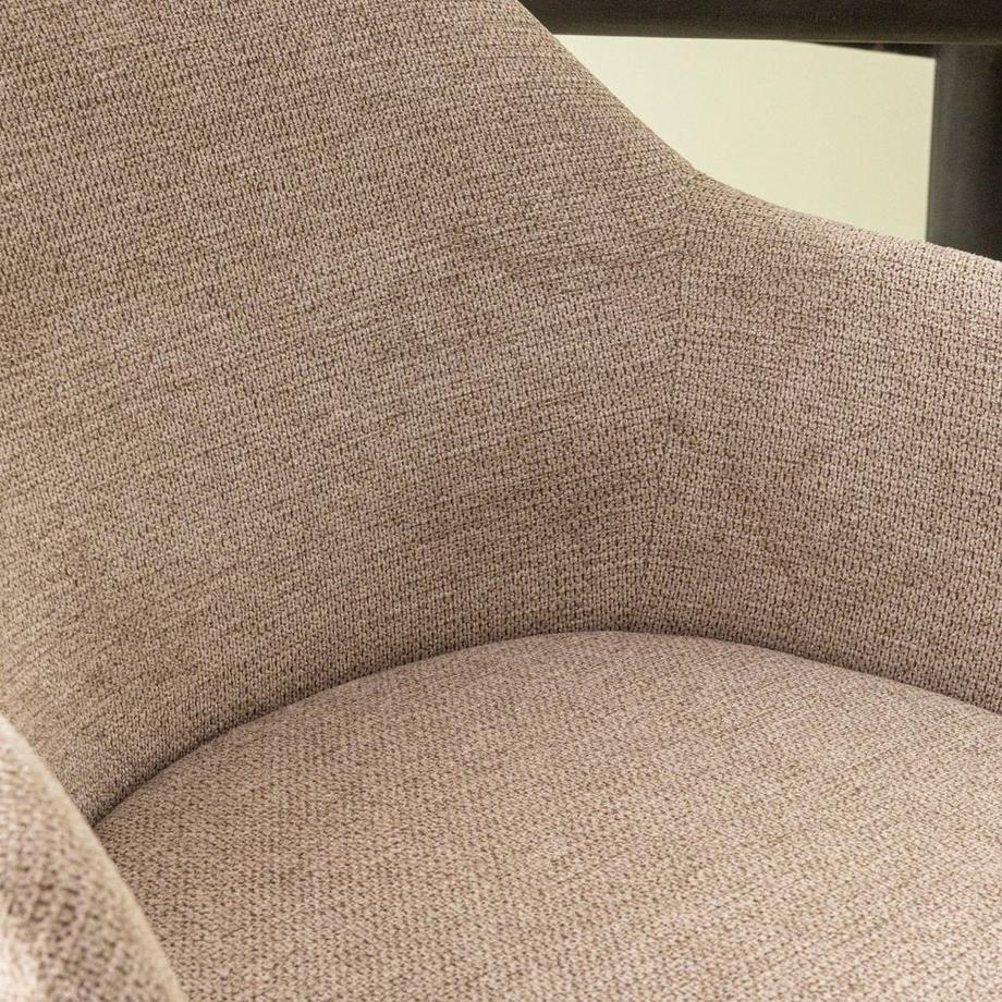 Calicosy Set di 6 poltrone bridge in tessuto grigio L51 cm - ERNEST  