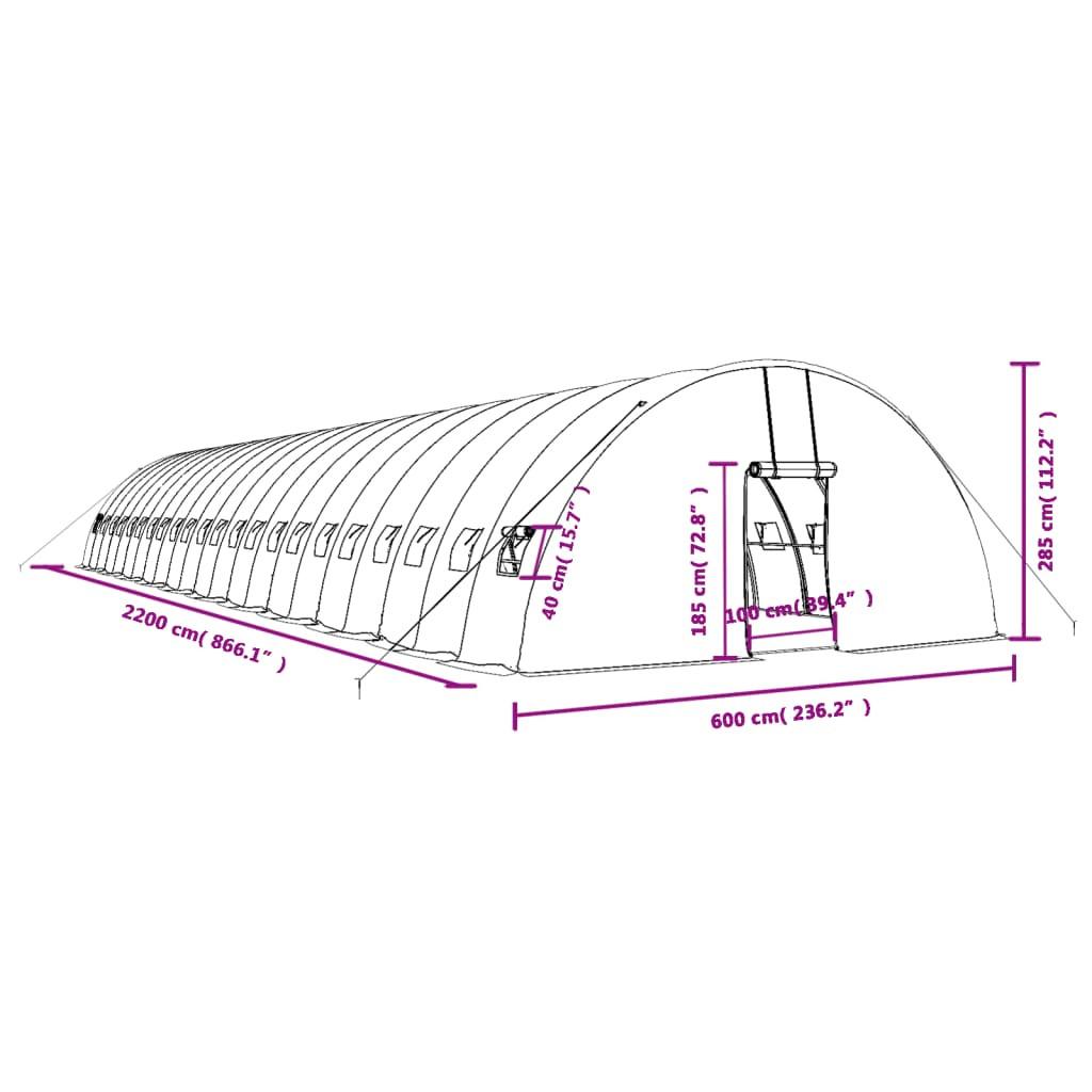 VidaXL Gewächshaus polyethylen  