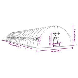 VidaXL Gewächshaus polyethylen  