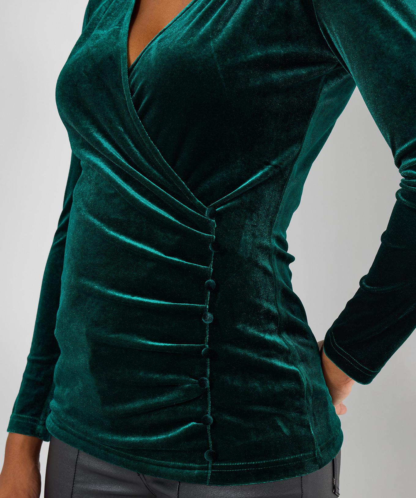 Joe Browns Velours Wickeloptik Top  