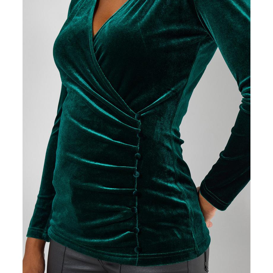 Joe Browns Velours Wickeloptik Top  