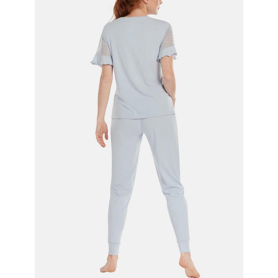 Lisca Pyjama Hausanzug Hose Top Kurzarm Smooth  