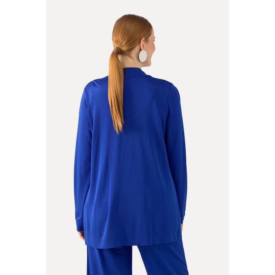 Ulla Popken Slinkyjacke offene Form Schalkragen Langarm  