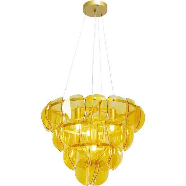 KARE Design Lampada a sospensione Mariposa Three Circle Ottone intorno agli anni '60  