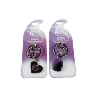 Roost Fisch Amethyst Schlüsselanhänger 2 Motive  