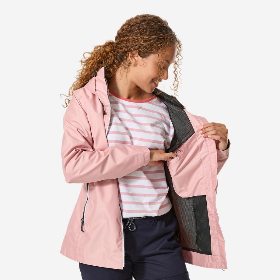 DECATHLON  Segeljacke wind- und wasserdicht , 100 rosa 