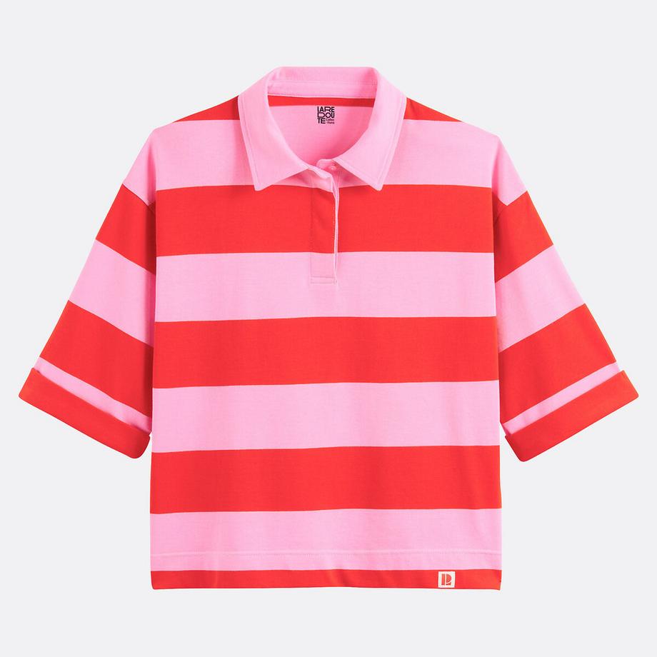 La Redoute Collections Gestreiftes Polokragen T-Shirt  