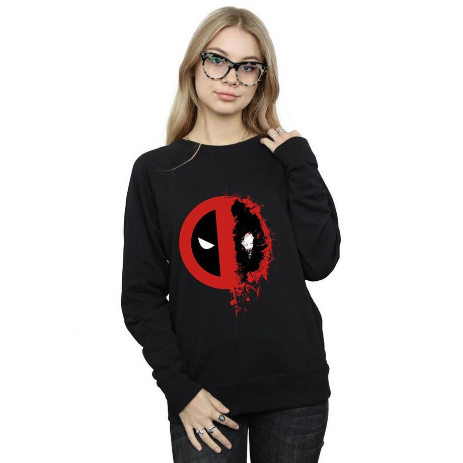 MARVEL Deadpool Splatter Logo Sweatshirt  