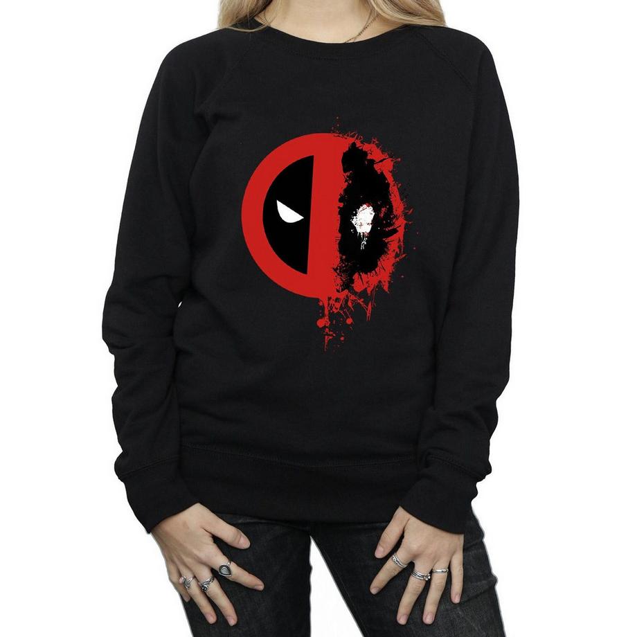 MARVEL Deadpool Splatter Logo Sweatshirt  