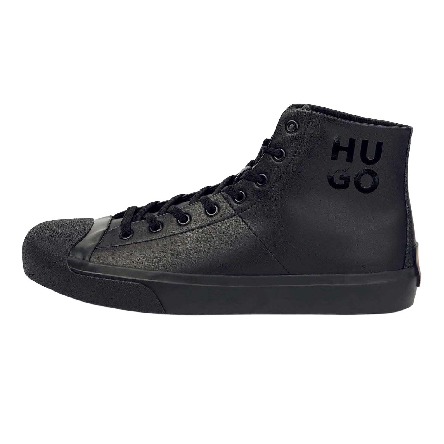 HUGO  High Top Turnschuhe Dyer, Leder 