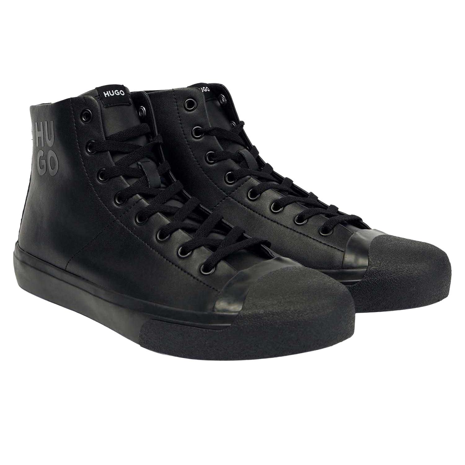 HUGO  High Top Turnschuhe Dyer, Leder 