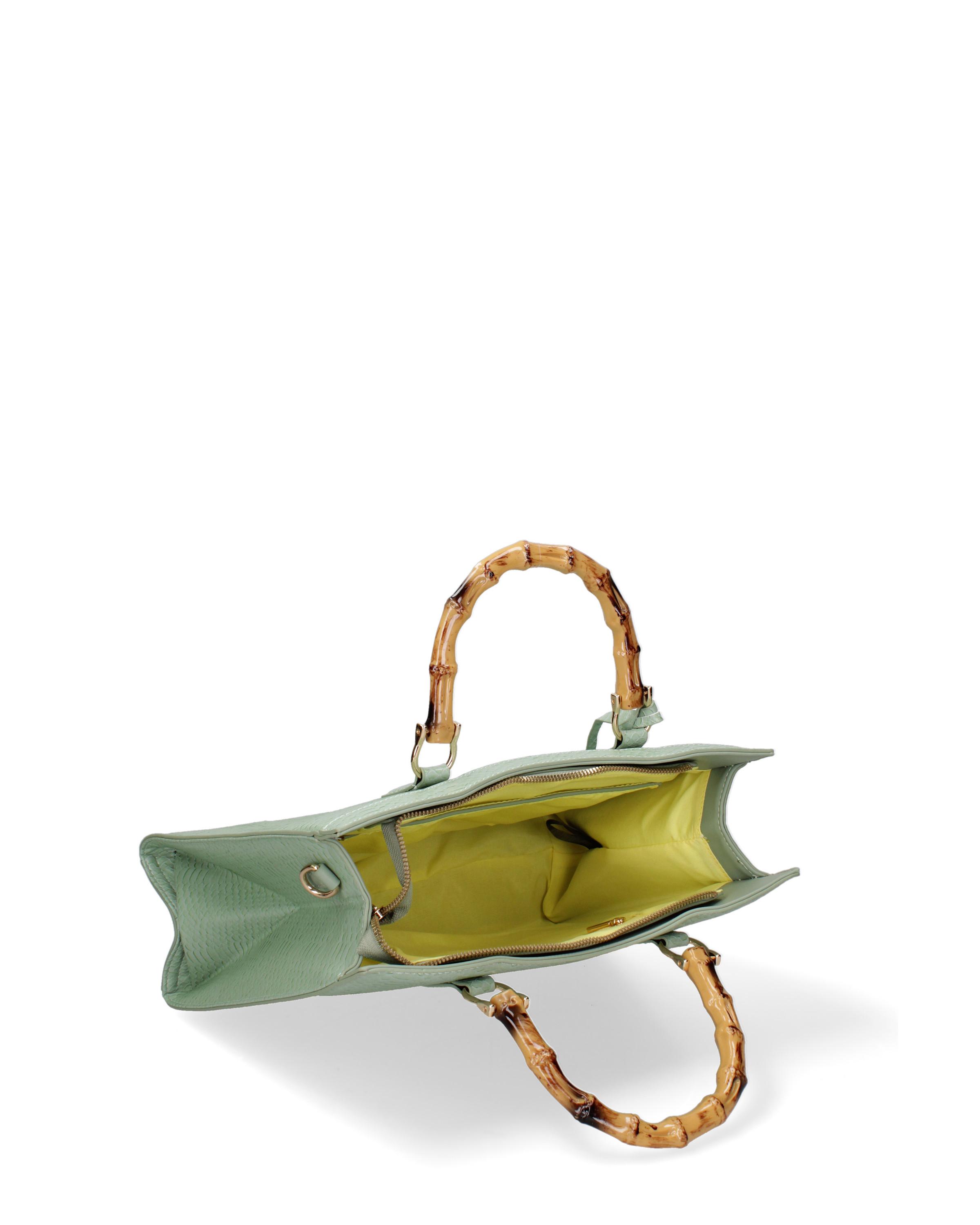 Diana&Co. Schultertasche mit Bambusgriff  