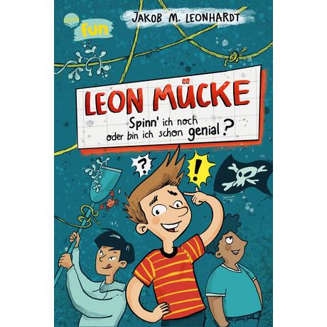 Leon Mücke (2). Spinn ich noch oder bin ich schon genial? Leonhardt, Jakob M.; Schmitz, Ka (Illustrationen) Gebundene Ausgabe 