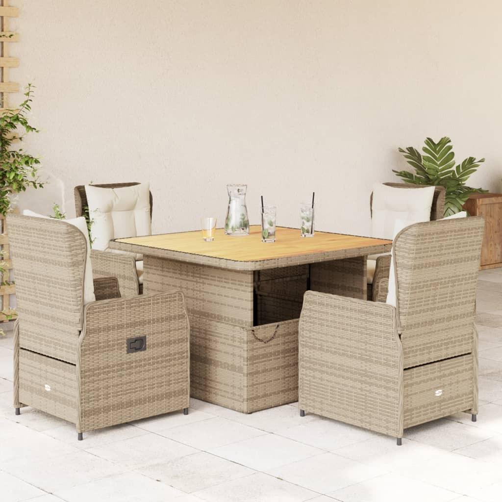 VidaXL set da pranzo da giardino Polirattan  