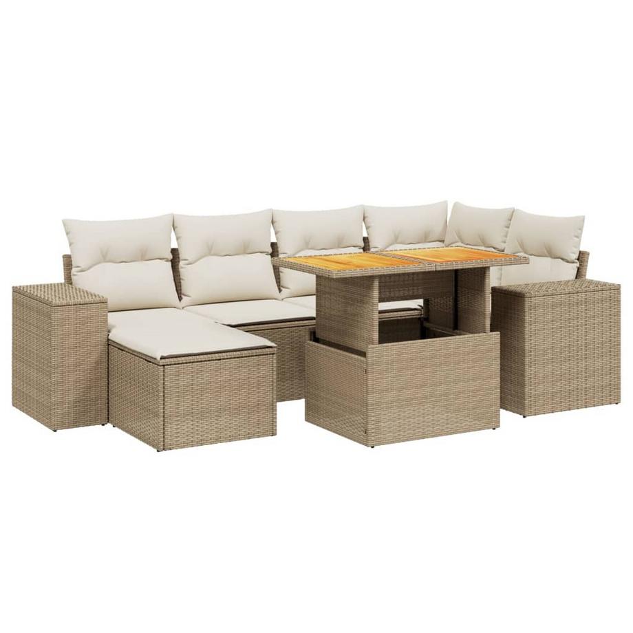 set divano da giardino Polirattan