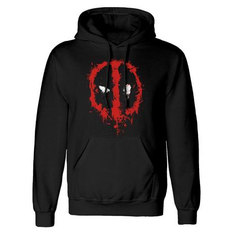 Deadpool Logo Print Kapuzenpullover  
