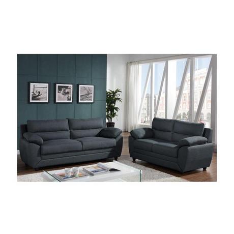 Vente-unique Couchgarnitur 3+2 Stoff MANOA  