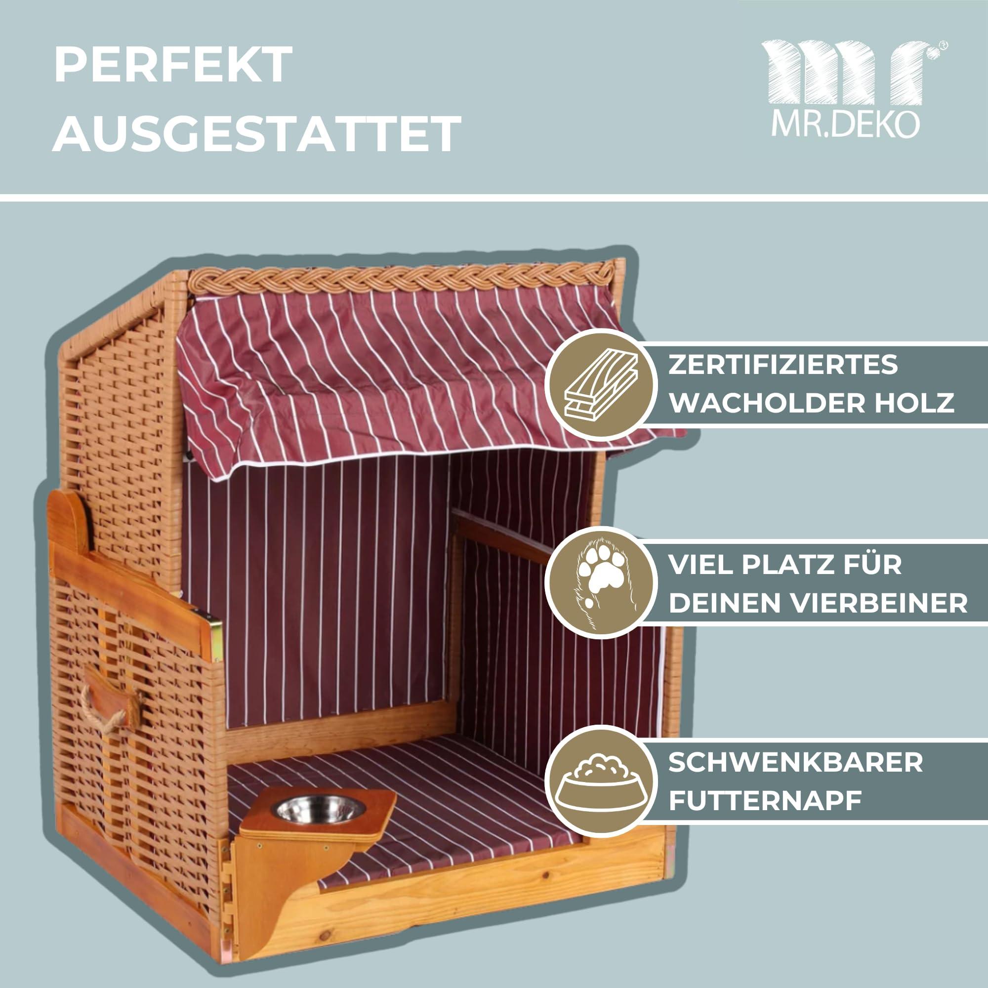 Activity-board  chaise de plage pour chien, osier PE avec housse de protection pour jardin, patio, salon, panier de plage, panier pour chien 