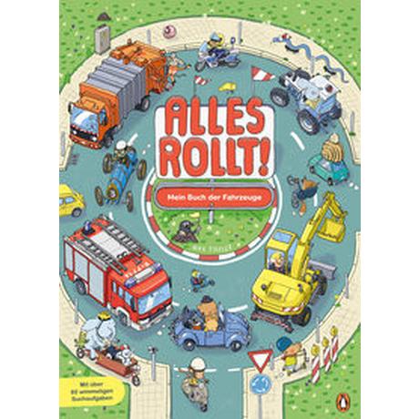 Alles rollt! - Mein Buch der Fahrzeuge Fiedler, Max; Fiedler, Max (Illustrationen) Gebundene Ausgabe 